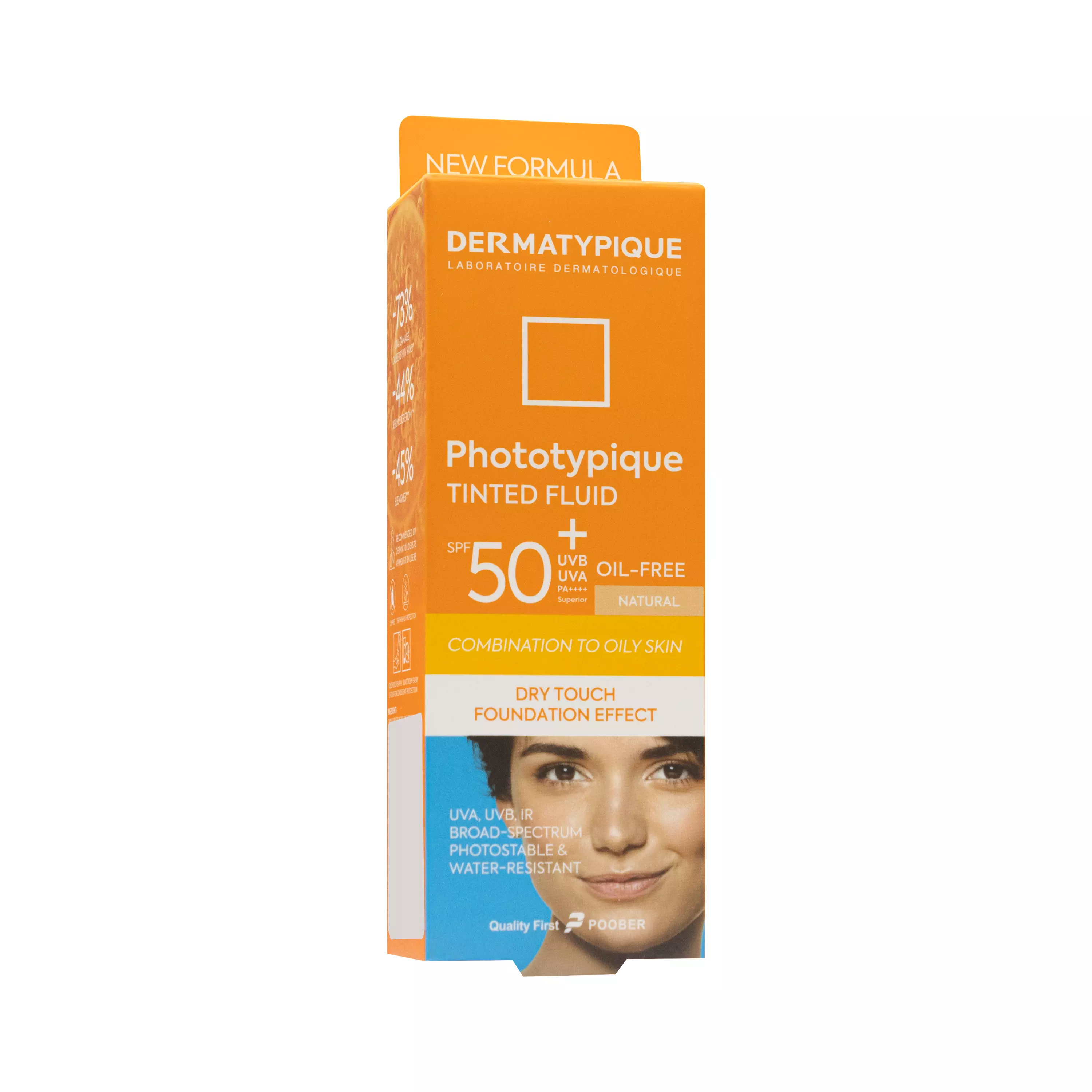 فلویید ضد آفتاب پوست چرب +SPF50 رنگ طبیعی فتوتیپیک درماتیپیک
